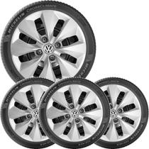 4x Calota VW GOL VOYAGE 2012 a 2020 Aro 14 com Emblema 112cb