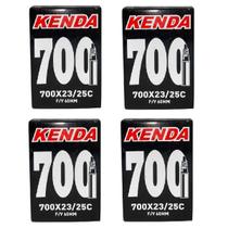 4x câmara de ar aro 700 x 23/25 Kenda bico fino presta 60 mm 4x câmara de ar aro 700 x 23/25 Kenda bico fino presta 60 mm