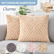 4x Capas Almofada Losango 45x45 Decorativa Para Sofá E Cama Sala De Estar Estampa Geométrica Moderna 4x Capas Almofada Losango 45x45 Decorativa Para Sofá E Cama Sala De Estar Estampa Geométrica Moderna