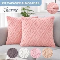 4x Capas Almofada Losango 45x45 Decorativa Para Sofá E Cama Sala De Estar Estampa Geométrica Moderna