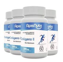 4x Colágeno Tipo 2 ( II ) - Não Hidrolisado 60 Cápulas - ApisNutri 4x Colágeno Tipo 2 ( II ) - Não Hidrolisado 60 Cápulas - ApisNutri