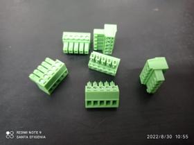 4x Conector Akz 5 Vias 3,81mm Kf2edgk-3,81-05p Femea Kefa