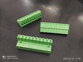 4x Conector Akz 5,08mm 10 Vias Femea Metaltex