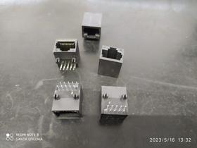 4x Conector Rj50 Femea 10 Vias 90
