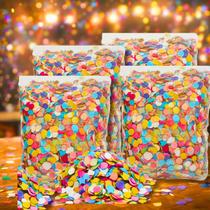 4x Confete Carnaval Colorido Festa Folia Decoração Espuma