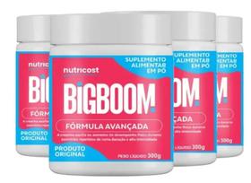 4x Creatina Big Boom 300g Monohidratada - natucaps