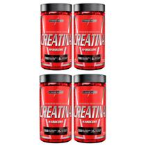 4x Creatina Hardcore Integralmédica 120 Cápsulas Sabor:Neutro