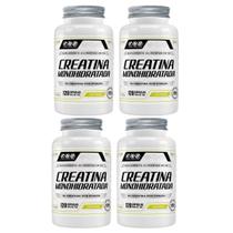 4x Creatina Monohidratada 100% Pura Com 120 Capsulas de 500mg FNB Sport Nutrition