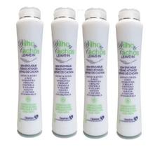 4x Creme De Pentear Leave-in Brilho E Cachos Destak 500ml