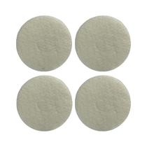 4X Disco Branco 350mm Enceradeira Bravox Luster IPC