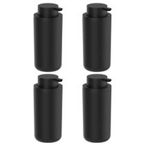 4x Dispenser Sabonete Liquido Detergente 500ml Preto - OU 4x Dispenser Sabonete Liquido Detergente 500ml Preto - OU