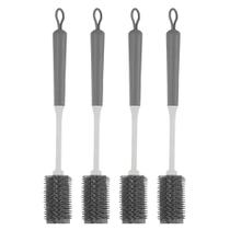 4X Escova Limpeza Utensilos Domesticos Cozinha Silicone - Ou