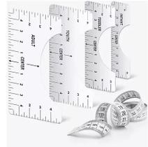 4x Ferramenta Regua De Lide De Circula Camiseta