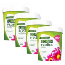 4X Fertilizante Mineral Misto para Flores (400g) FORTH