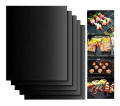 4x Folha Teflon Macarons 32x40 Black Premium 4x Folha Teflon Macarons 32x40 Black Premium