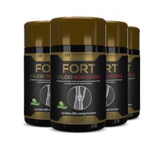 4X Fort Calcio 500+1000Ui Hf Suplementos Premium 60 Comps