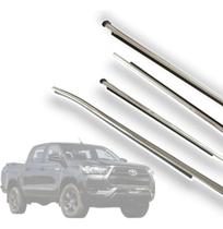 4x Friso da Porta Externo Croma Hilux 681640K020 2019 2020