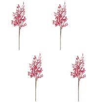 4x GALHO FRUTAS NEVE ENFEITE NATALINO ÁRVORE NATAL PICK VERMELHO 1100336