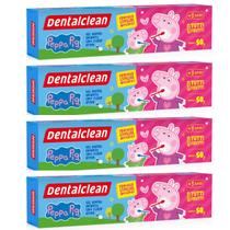 4x gel dental infantil peppa pig com fluor 50g - dentalclean