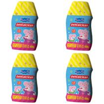4x gel dental infantil peppa pig sem fluor 100g -dentalclean 4x gel dental infantil peppa pig sem fluor 100g -dentalclean