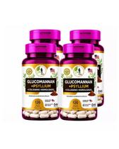 4x Glucomannan Psyllium Colágeno Hidrolisado 120 Cápsulas Suplemento Natural 4x Glucomannan Psyllium Colágeno Hidrolisado 120 Cápsulas Suplemento Natural
