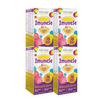4x Imunese Kids Gotas Tutti Frutti Imunidade Infantil Ekobé