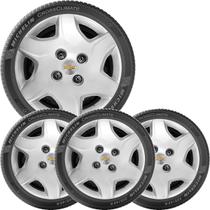 4x Jogo Calota Chevrolet Celta Corsa Aro13 com Emblema 042cb - grid