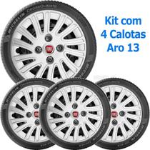 4X Jogo Calota Fiat Mille Palio Siena Uno Aro 13 092Cb