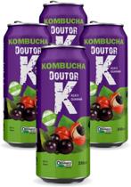 4x Kombucha Guaraná e Açaí 350ml Doutor K