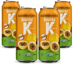 4x Kombucha Maracujá 350ml Doutor K