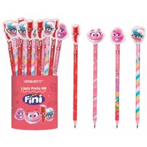 4x lápis hb com borracha na ponta fini - sortido - leo & leo