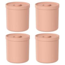 4X Lixeira De Banheiro 6 Litros Ou Bold Laranja