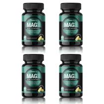 4x Mag3 Blend Magnesio Glicina Treonato Dima lato 60 Capsulas com Sabor Maracujá 1000mg DailyLife