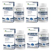 4x Neurofan Fosfatidilserina (Colina, Tirosina, Inositol, Taurina, Magnésio e Comp B) 60 Caps Flora Nativa