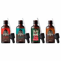 4x Óleo Barba Negra Calico Jack Guaraná e Coffee Don Alcides
