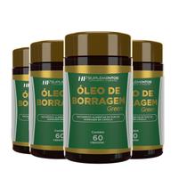 4x OLEO DE BORRAGEM GREEN HF SUPLEMENTOS 60 CAPS
