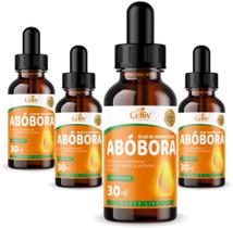 4x Óleo de Semente de Abóbora Rico em Vitamina E em Gotas 30ml Celliv