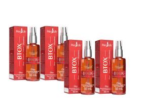 4x Óleo Reconstrutor Progressivo Btox 50ml MaryLife