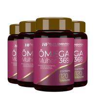 4x OMEGA 3 6 9 MULHER 120CAPS HF SUPLEMENTOS