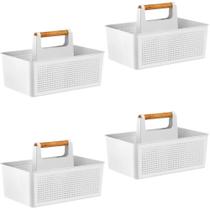 4X Organizador Multiuso Flow Com Divisórias 8L Com Alça OU