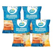 4x Ovo Integral Desidratado Em Pó Pasteurizado 1kg Dim