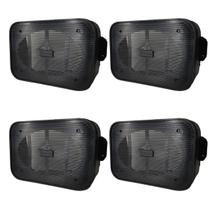 4x Peças Caixa Plástica 6x9 Polegadas Para Alto Falante 6 " Quadrada Reforçada Resistente Preta