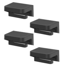 4x Porta Rolo Papel Higiênico Colante de Parede OU Preto