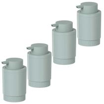 4x Porta Sabonete Liquido de Banheiro 300ml Verde OU Dorica