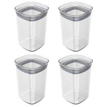 4X Porta Temperos Pote 1L Organizador Ou Block Hermético