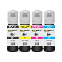 4x Refil Tinta Compatível Epson 504 L4260 L4150 L4160 L6171 4x Refil Tinta Compatível Epson 504 L4260 L4150 L4160 L6171