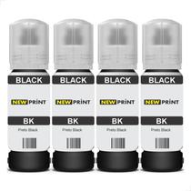 4x Refil Tinta New Print 544 Para Epson L3150 L3250 L3110 L5190 L3210 L5290 L1250 L5590 T544 Preto 4x Refil Tinta New Print 544 Para Epson L3150 L3250 L3110 L5190 L3210 L5290 L1250 L5590 T544 Preto