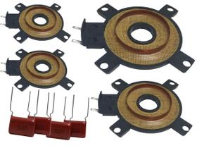 4x Reparo Super Tweeter st304 St 304 acompanha 4 Capacitor Poliester 225j 250v Tweeter - NTV SOM AUTOMOTIVO PROFISSIONAL