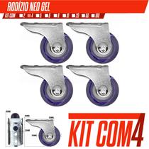 4x Roda Rodizio Fixo Silicone Para Sofá Retratil Bicama Auxiliar Móveis no geral