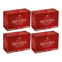 4x sabonete com extrato de aroeira e óleo palmiste antisséptico limpeza de rosto 100g - arte nativa